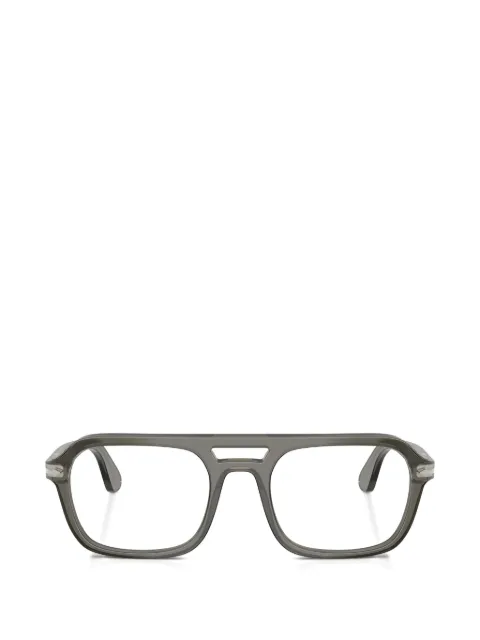 Persol double-bridge pilot glasses Grey PO3394V