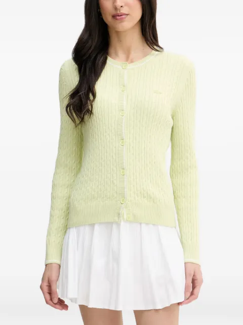 Lacoste cable-knit cardigan Green AF9872
