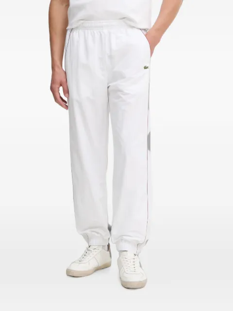 Lacoste logo-patch track pants White XH2757