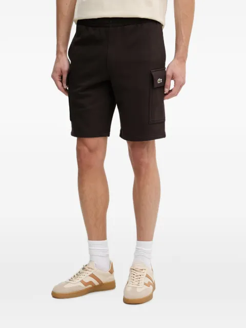 Lacoste logo-patch cargo shorts Brown GH9743