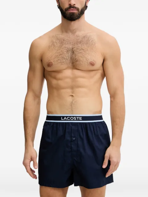 Lacoste logo-waistband boxers (set of three) Blue 7H4972