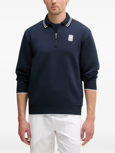 Lacoste quarter-zip polo-collar sweatshirt Blue SH0271