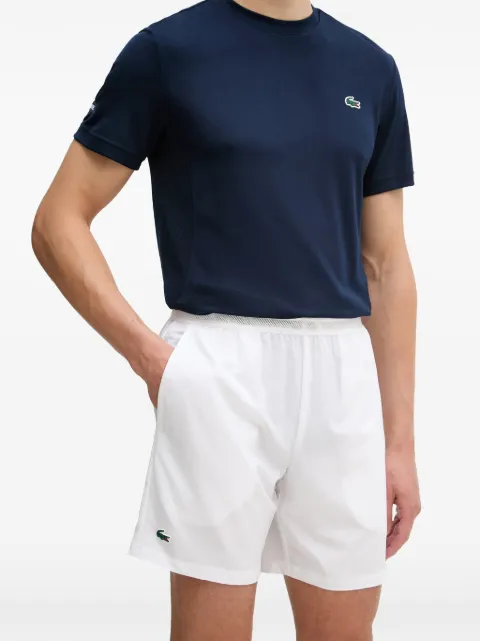 Lacoste logo-patch tennis shorts White GH9961