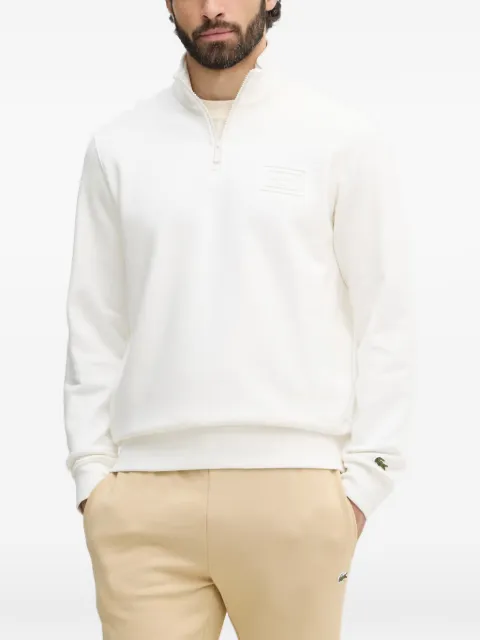 Lacoste quarter-zip sweatshirt White SH0784