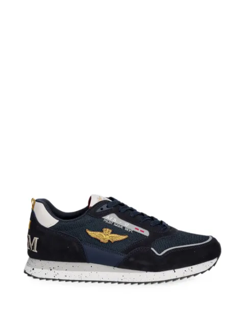 Aeronautica Militare logo-embroidered sneakers Blue 261SC0288UCT03545