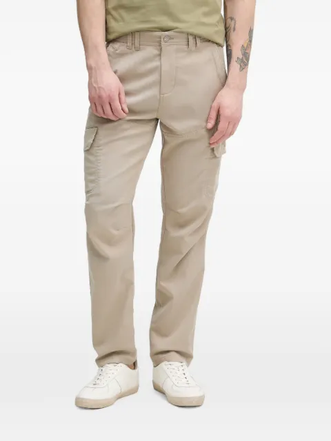 Aeronautica Militare logo-embroidered cargo pants Neutrals PA1716UCT04301