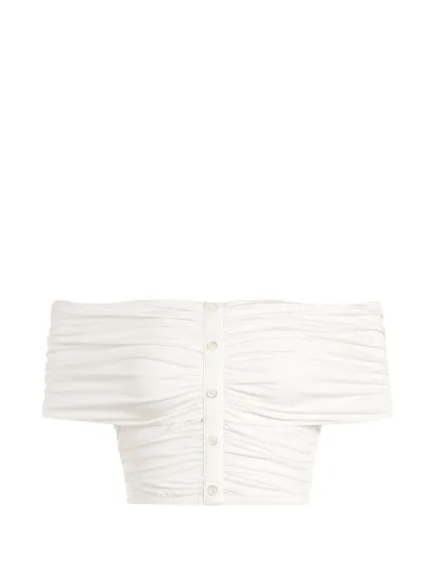 12 STOREEZ Isadora ruched top White 138104