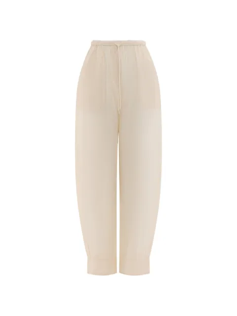 12 STOREEZ Marrakesh drawstring-waist trousers White 137697