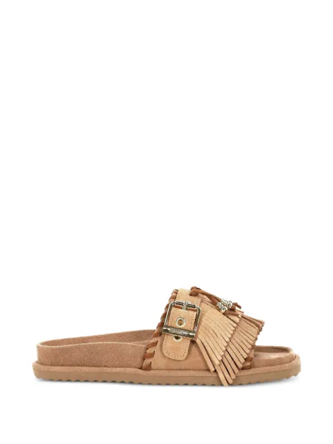 Colors Of California fringed buckle-fastening sandals Brown HCBIOW603CAM