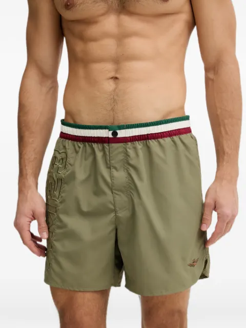 Aeronautica Militare logo-embroidered swim shorts Green BW0233UCT02967