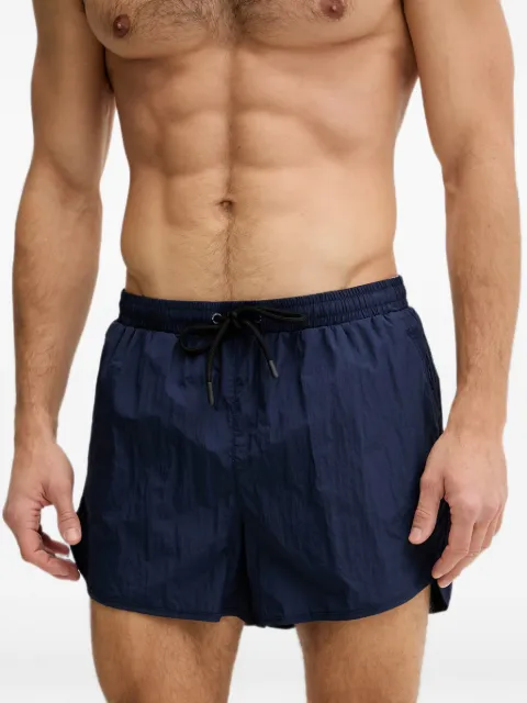 Aeronautica Militare logo-patch drawstring swim shorts Blue BW0231UCT04311