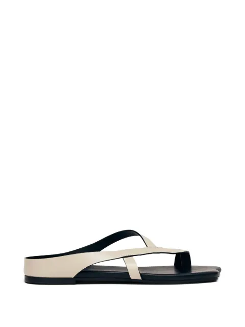 ALOHAS Dawn asymmetric-sole leather sandals Neutrals S101260