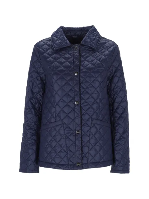 HUSKY quilted button-up jacket Blue H0117W005113