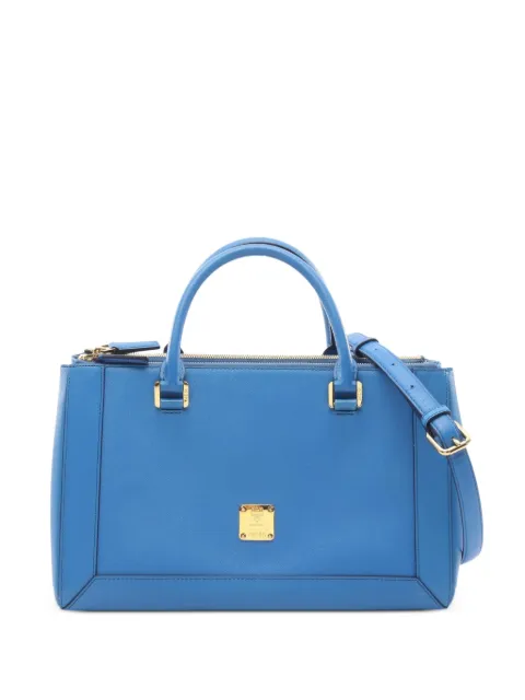 MCM Pre-Owned 2000s Nuovo leather tote bag Blue 1070719