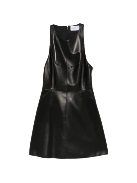 Givenchy sleeveless leather mini dress Black BW22Z061ZX