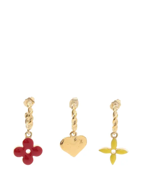 Louis Vuitton Pre-Owned 00s Sweet Monogram 3-piece set earrings Multicolour 1036995
