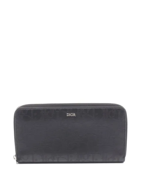 Christian Dior Pre-Owned 2000s Oblique Galaxy long wallet Black 1057627