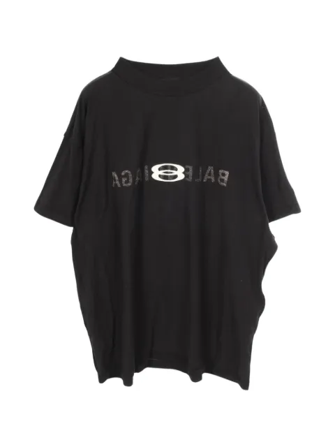 Balenciaga Pre-Owned 2010s Inside-out logo-print T-shirt Black 1070601