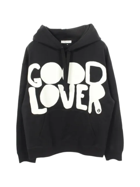 Valentino Garavani Pre-Owned 2010s logo-print hoodie Black 1067001