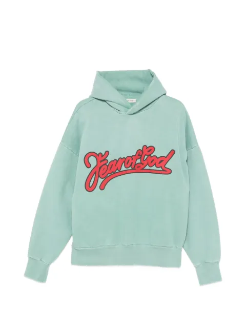 Fear Of God logo-print hoodie Green FG9M129943BHF