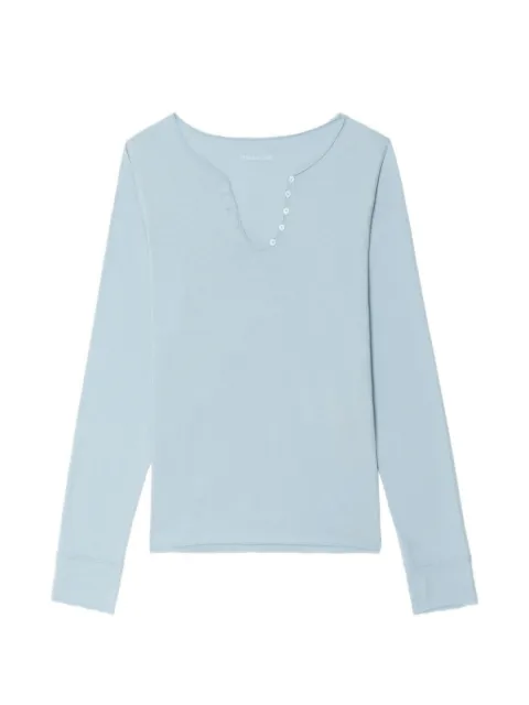 Zadig&Voltaire Tunisien long-sleeve T-shirt Blue JWTN02679