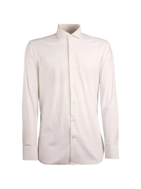 Caliban long-sleeve shirt White QF0CJEUA1