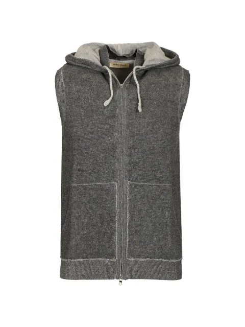 Al Duca D’Aosta 1902 knitted sleeveless hoodie Grey LG1019