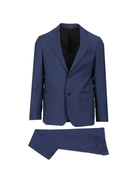 Al Duca D’Aosta 1902 notch-lapel wool suit Blue TORINO