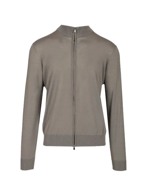 Al Duca D’Aosta 1902 zip-up knitted cardigan Grey FZ1ML