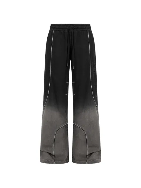 Off-White gradient-effect wide-leg trousers Black OMCJ03LS26FAB001