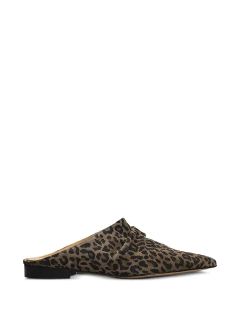 ALCHIMIA leopard-print gathered mules Brown GELVIRAS2609