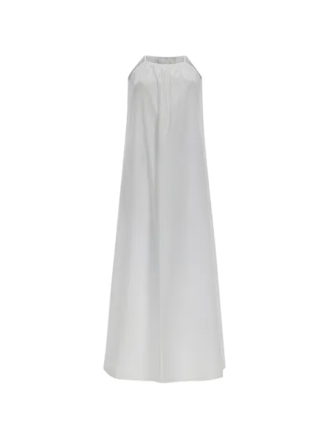 Max Mara halterneck gathered maxi dress White 2616221122600