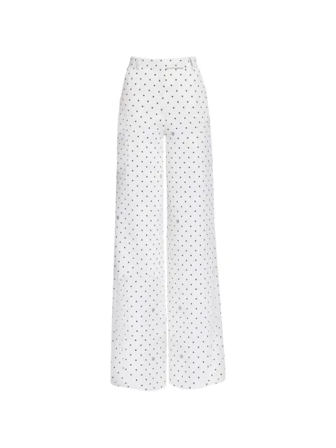 Elie Saab Cady polka-dot palazzo pants White P0170PR26CD024