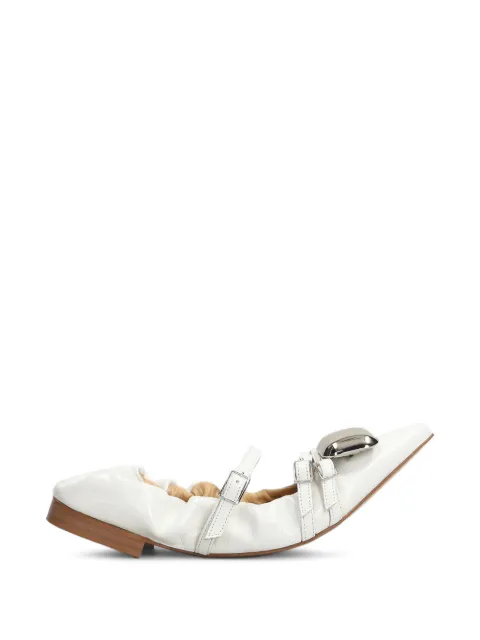 ALCHIMIA buckle-strap ballet flats White GOMAIRAS2624