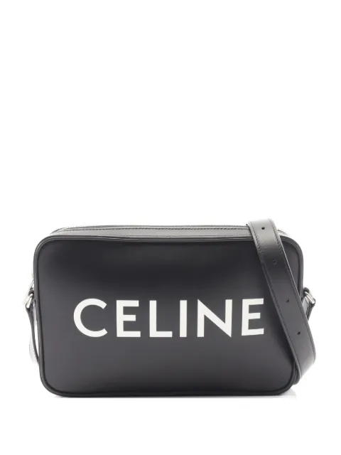 Celine Pre-Owned 2010s medium logo-print messenger bag Black 1070825