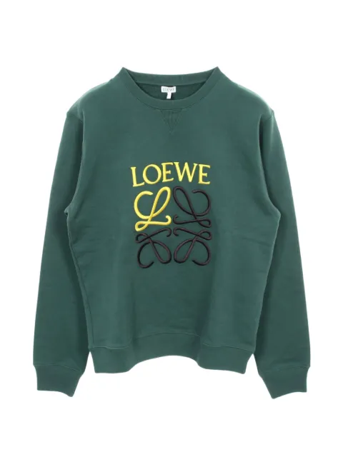 Loewe Pre-Owned 2010s Anagram embroidery sweatshirt Green 1069750