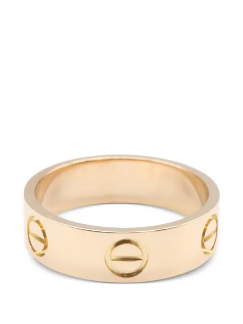 Cartier 2010s Love engraved-details ring Pink 1069653GJP885