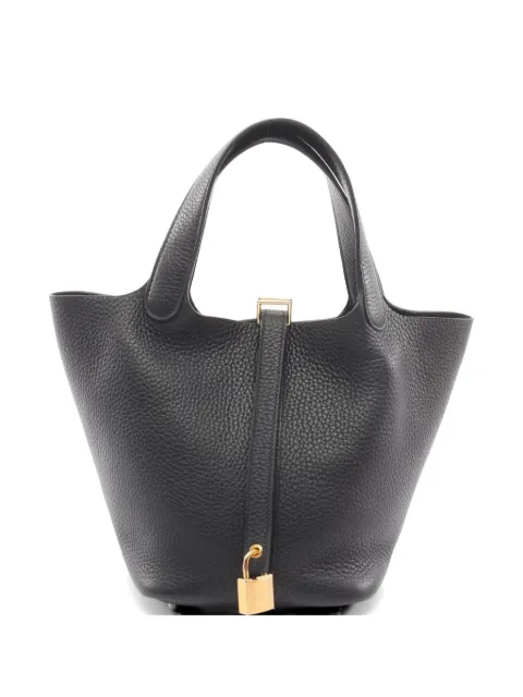 Hermès Pre-Owned 2024 PM Picotin Lock tote bag Black 1070772W