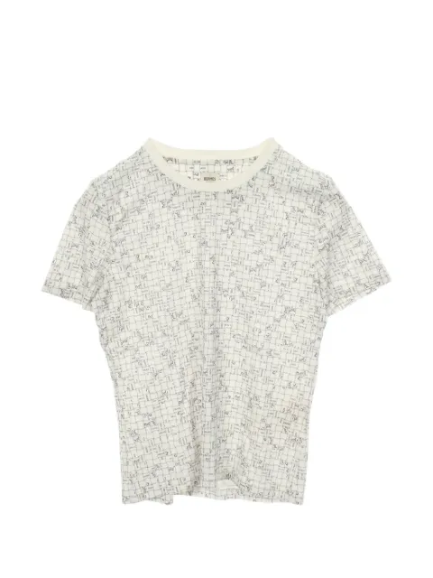 Hermès Pre-Owned Bolduc check T-shirt White 1067727