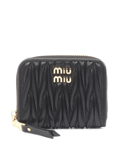 Miu Miu Pre-Owned 2020s matelassé coin purse Black 1072389
