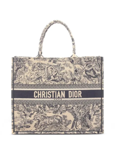 Christian Dior Pre-Owned 2000s Book Tote canvas tote bag Neutrals 1070214