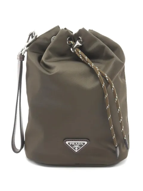 Prada Pre-Owned Tessuto Tech bag Green 1072394