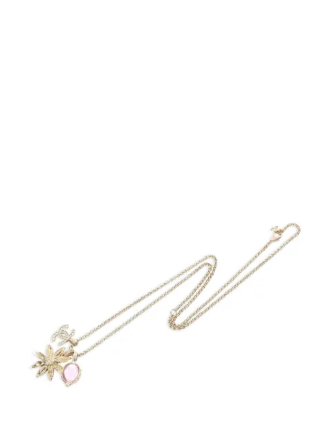 CHANEL Pre-Owned 1986-1988 Coco Mark necklace Gold 1063936