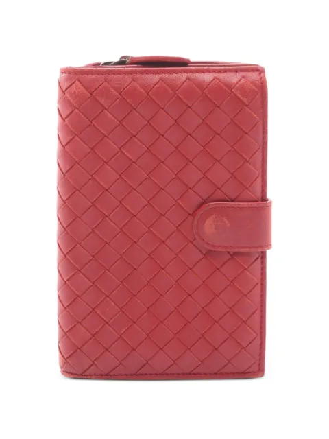 Bottega Veneta Pre-Owned 2000s Intrecciato bi-fold wallet Red 1071676