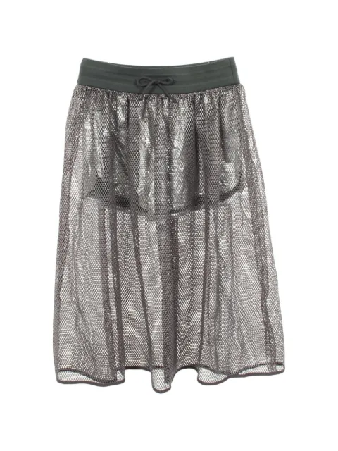Christian Dior Pre-Owned 2010s drawstring skirt Grey 1069762