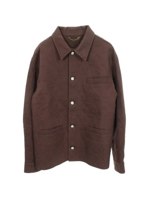 Louis Vuitton Pre-Owned 2010s Monogram embossed oversized jacket Brown 1068432