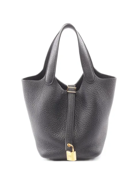 Hermès Pre-Owned 2022 PM Picotin Lock shoulder bag Black 1072553U
