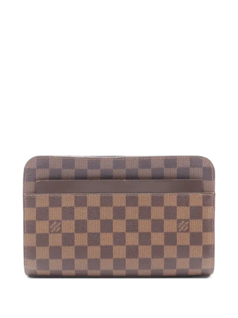 Louis Vuitton Pre-Owned 2003 Damier Ebene clutch bag Brown 1071611FL0093