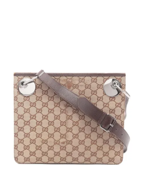 Gucci Pre-Owned 2000s GG canvas shoulder bag Neutrals 1070211