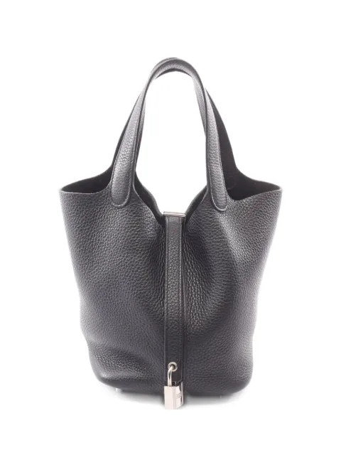 Hermès Pre-Owned 2019 PM Picotan Lock tote bag Black 1072544D